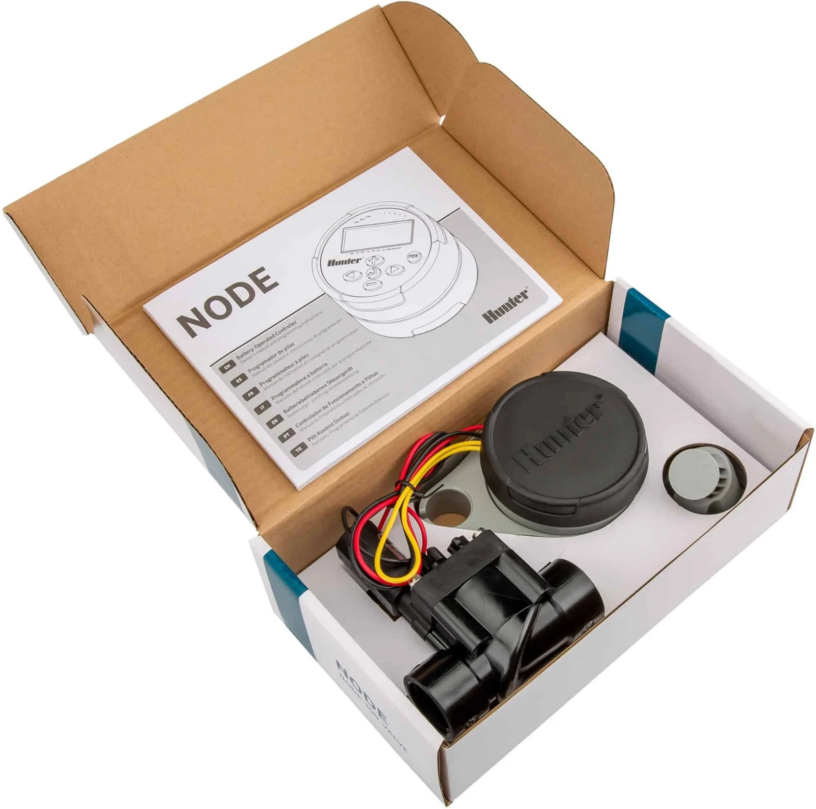 Hunter NODE-200 9V Battery Operated Controller Timer 2 Station Two Zone