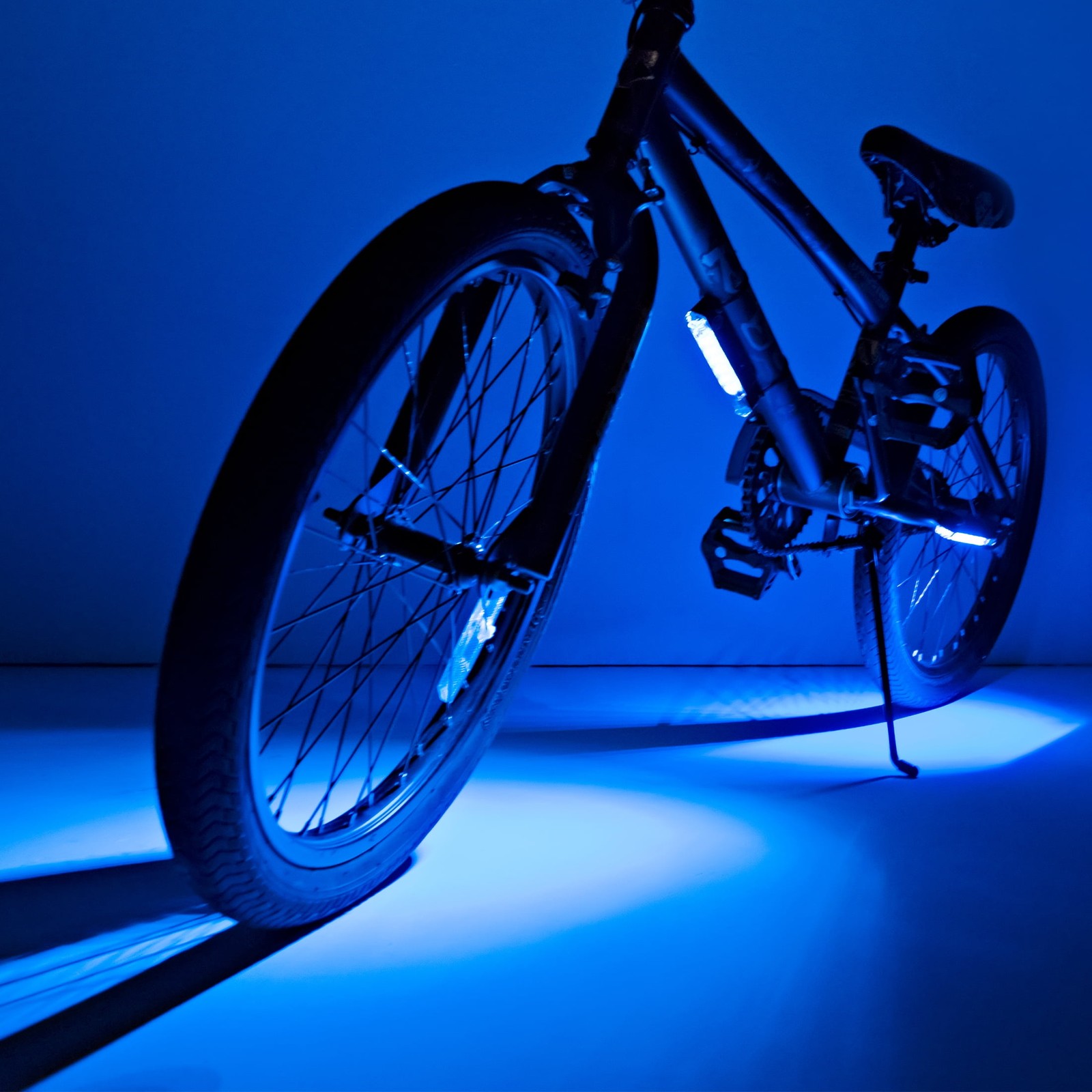LED Bicycle Accessory Frame Light, Weather-Resistant,1 Count, Width 0.75 in,Blue
