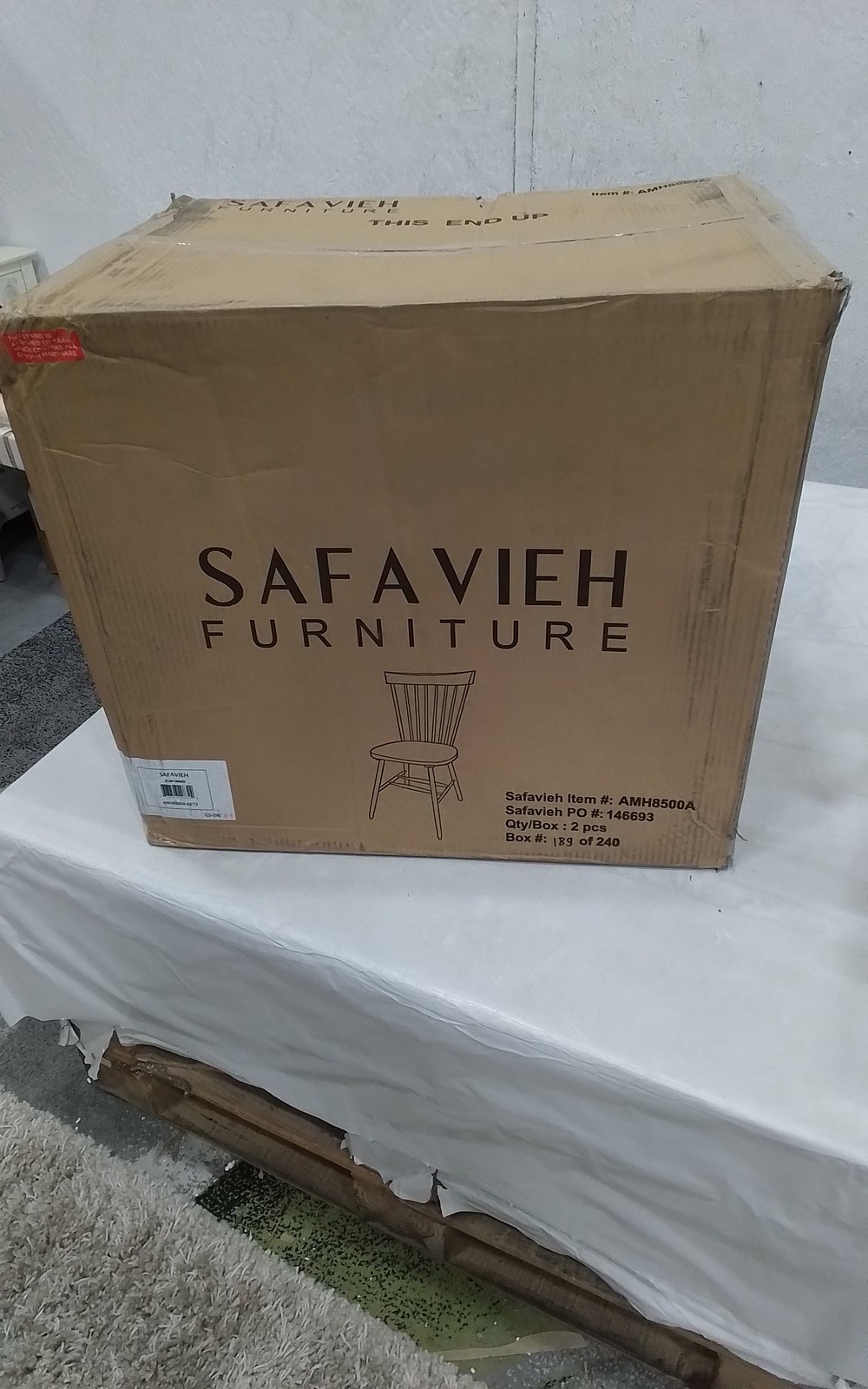 Safavieh PARKER SPINDEL SIDE CHAIR, Reduced Price 2172777712 AMH8500A
