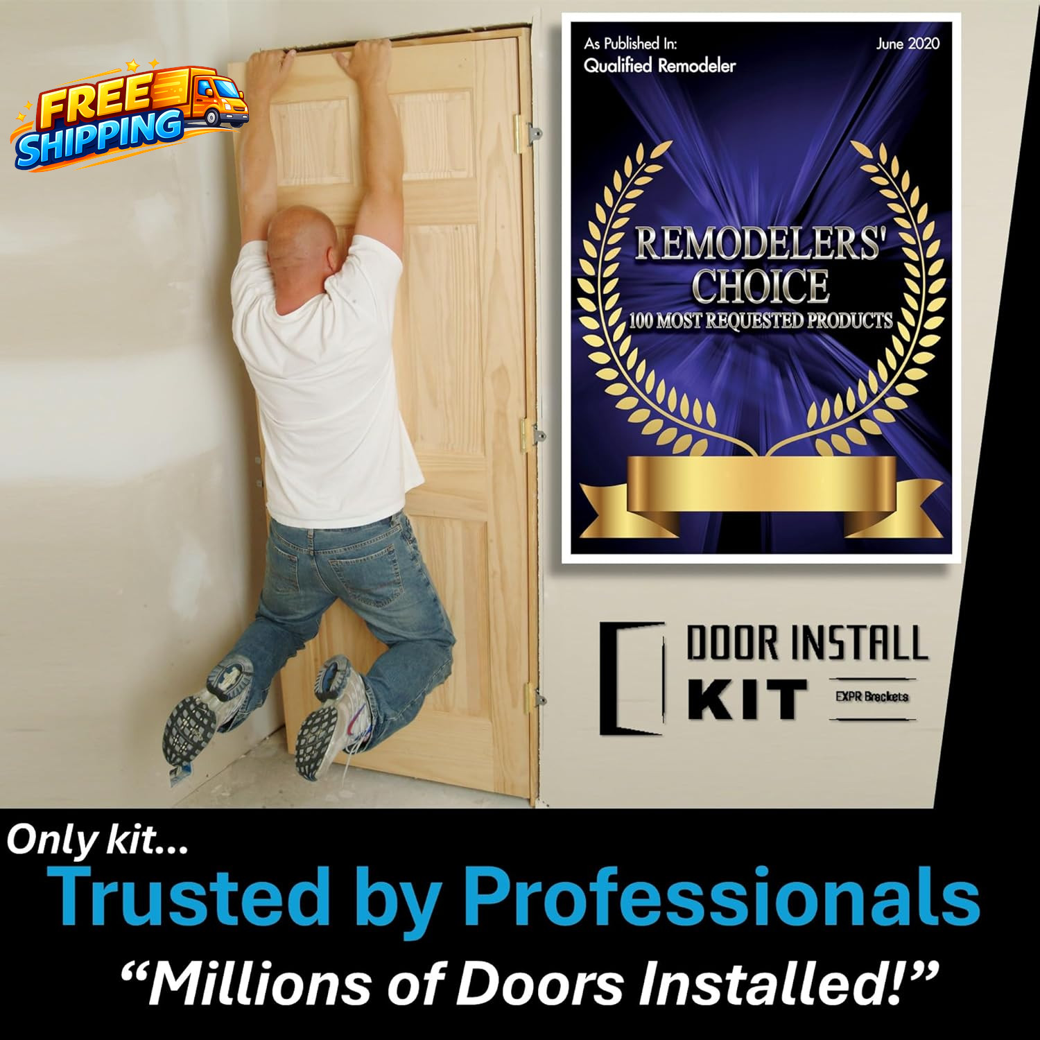 EXPR® Premium Door Install Kit Max Strength Secures Both Sides Official Door