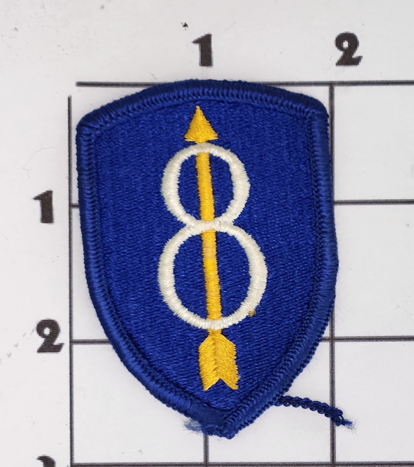 8th Infranty Patch United States Army Embroidered Vintage Military Armed Forces