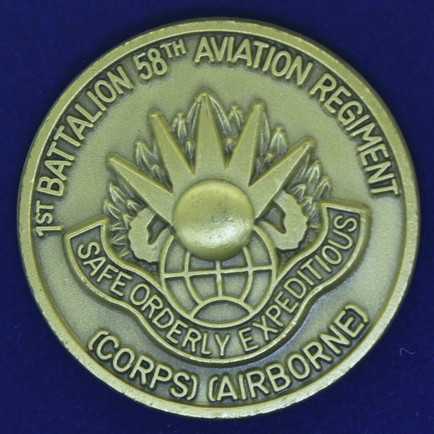 US Army 1st Battalion 58th Aviation Regiment (C) (A) Challenge Coin C-2