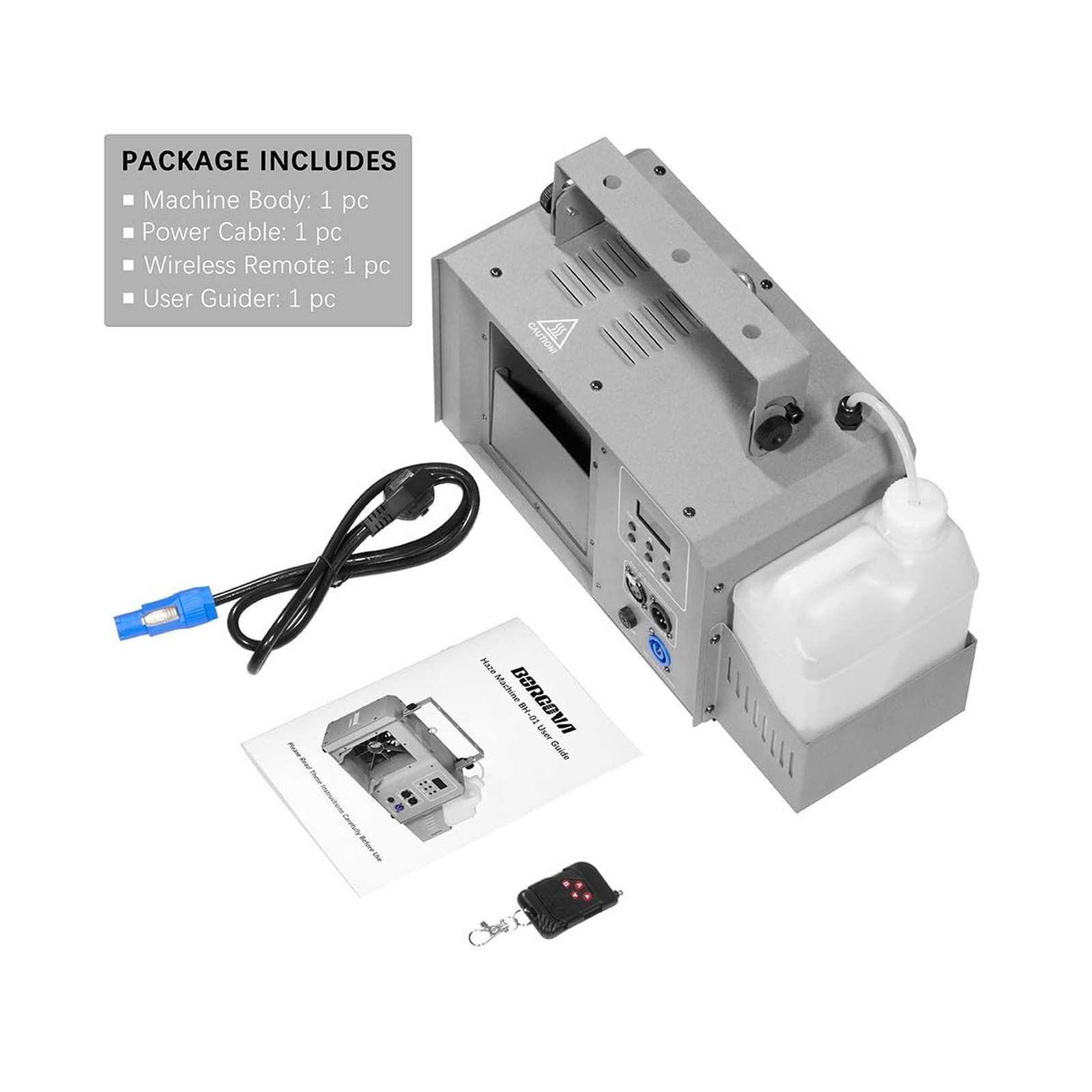 Haze Machine 700 Watts with Wireless Remote Timer and DMX, Enhances the Light...