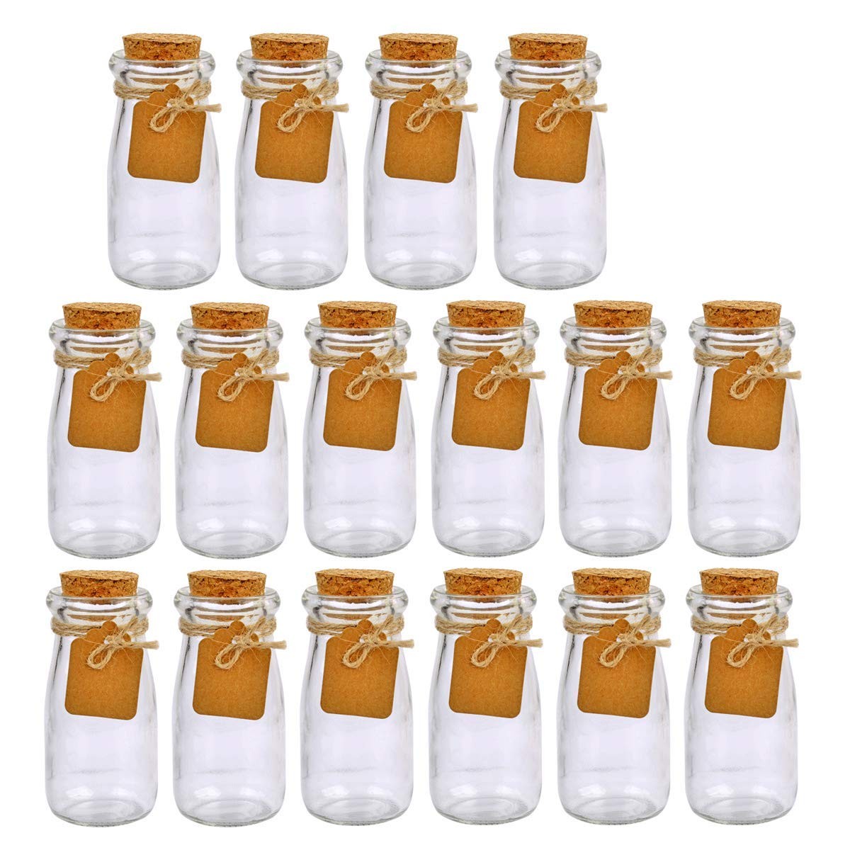 30Pcs Glass Favor Jar With Cork Lids，100 ML 3.4oz Potion Bottles,Small Apothe...
