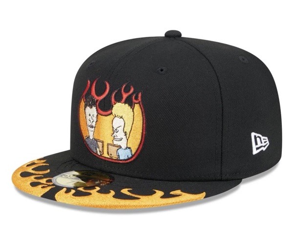 New Era Beavis and Butthead Fire Pack 🔥 59Fifty Fitted Size 7 1/8 📺 MTV