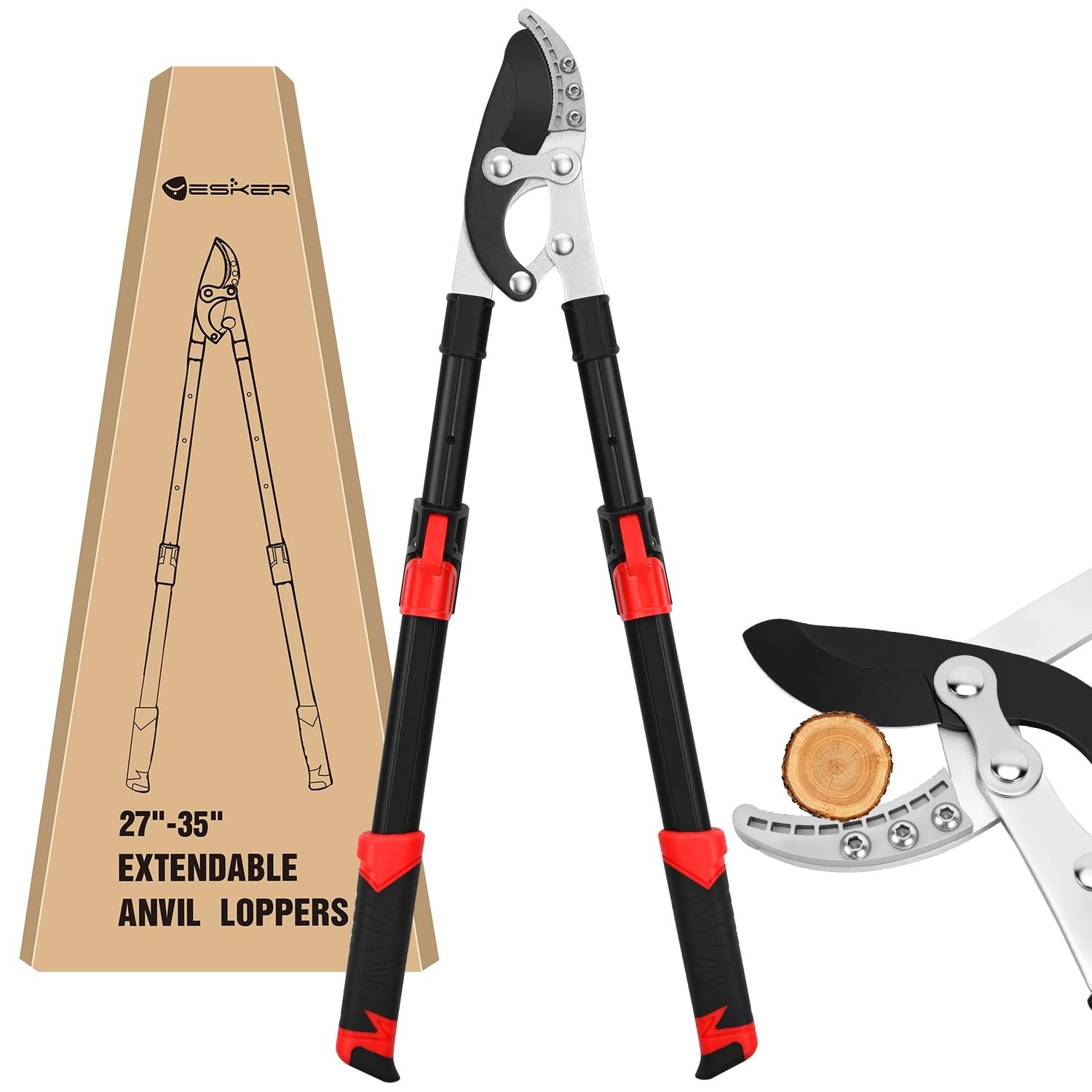 Yesker 27-35" Extendable Loppers for Tree Trimming Heavy Duty Tree Trimmer By...