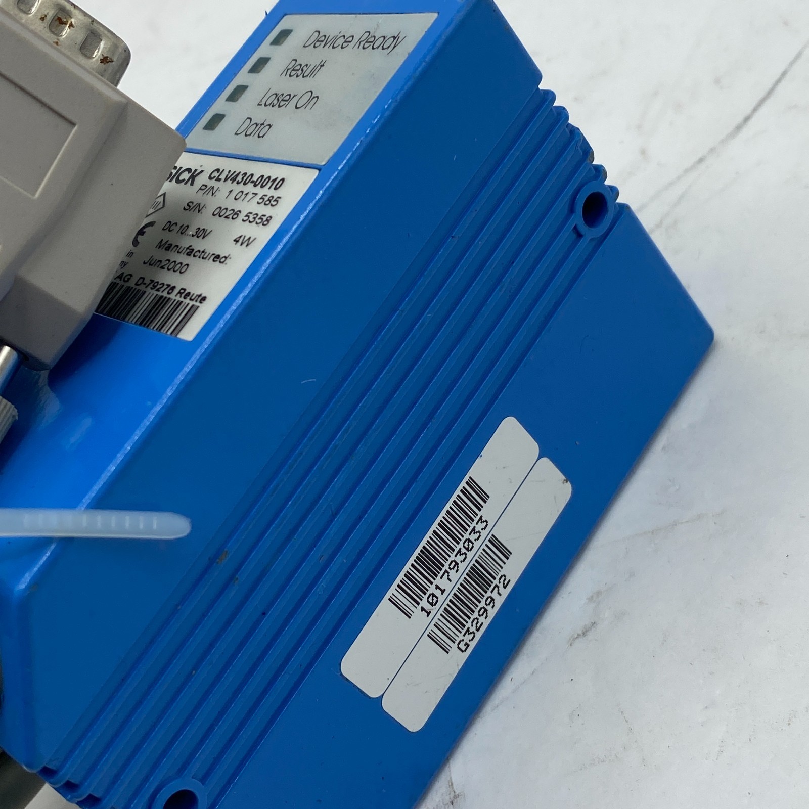 SICK CLV430-0010 Industrial Barcode Scanner 1017585 CLV430 Laser Reader✅