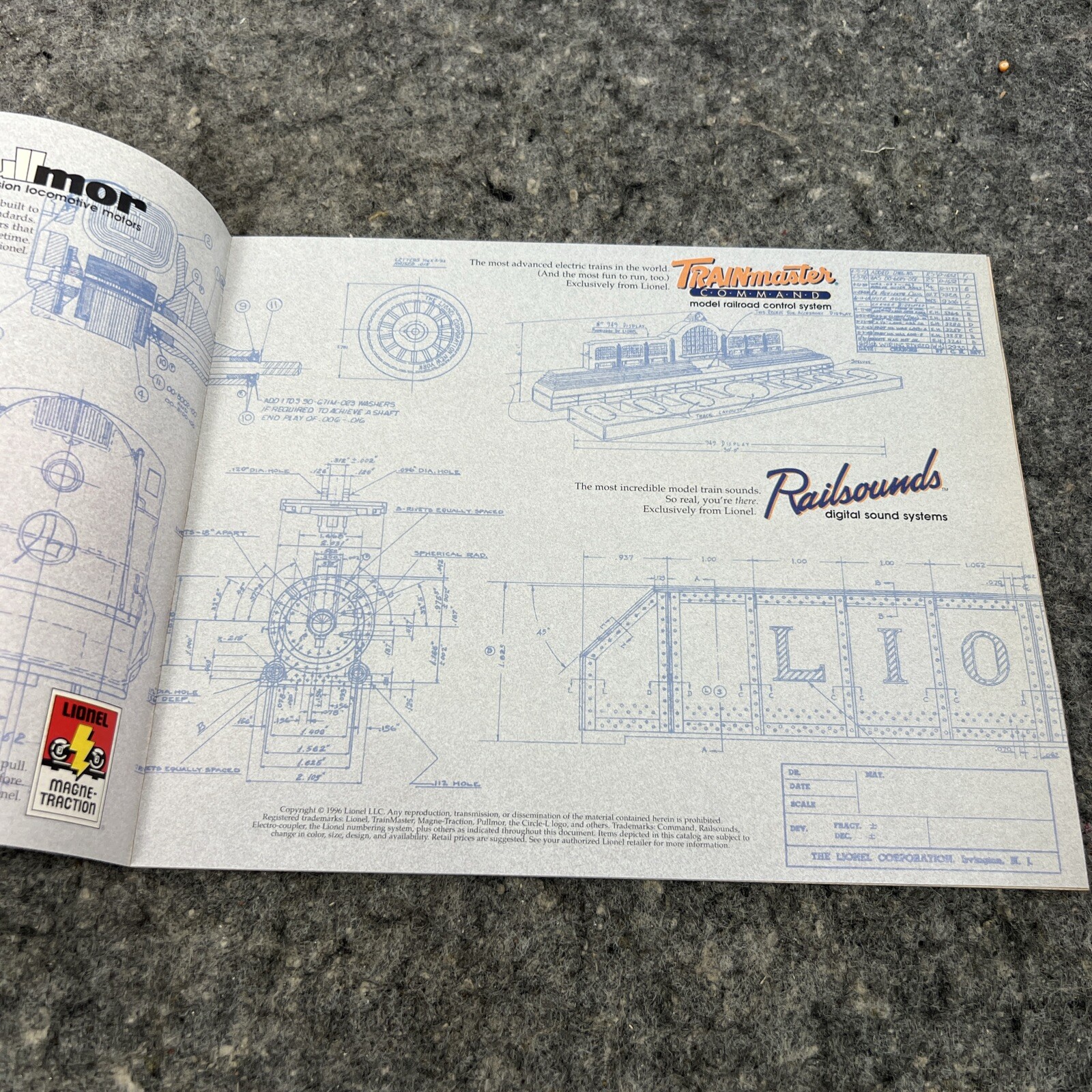 1996 Lionel Trains Corporation Catalog