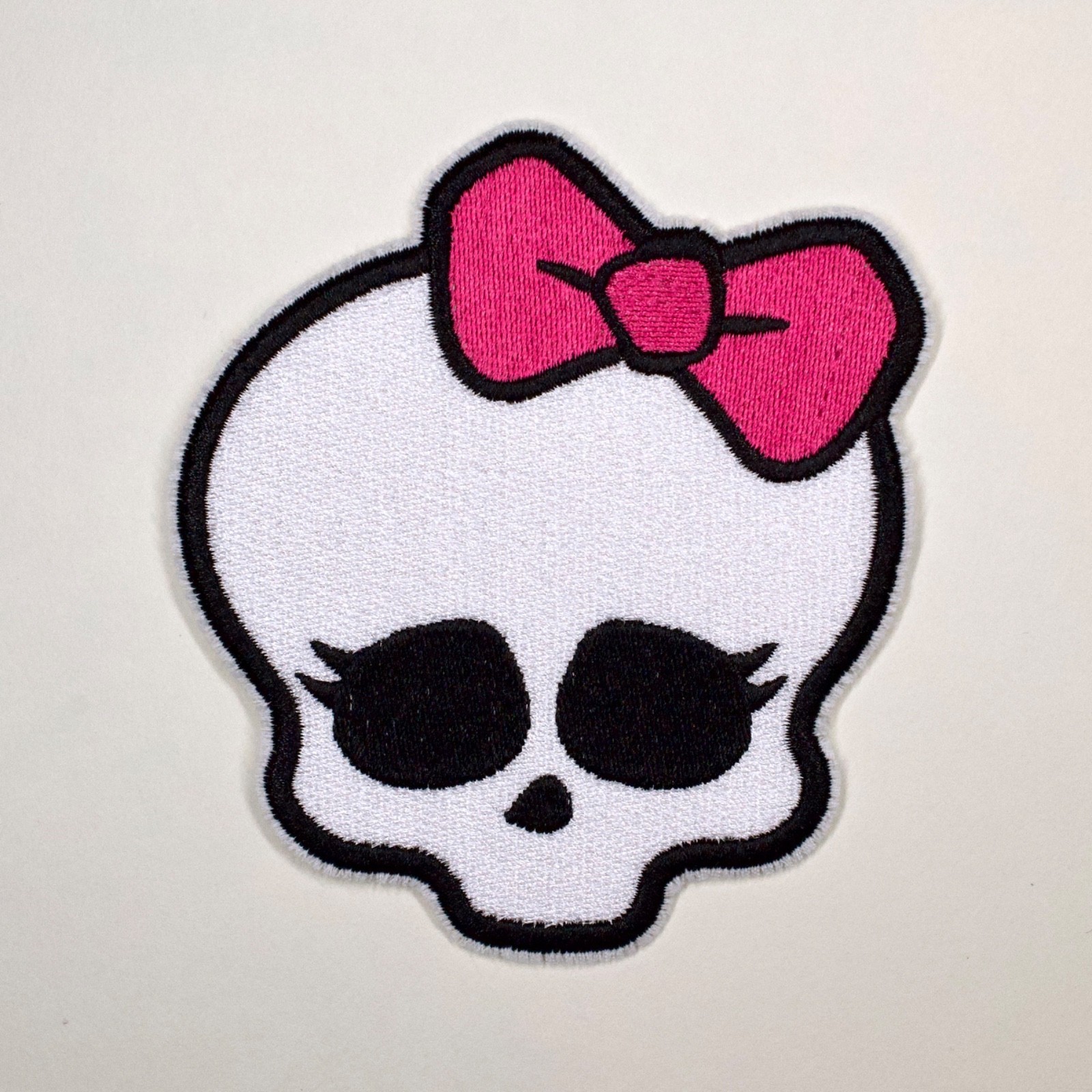 Monster High Skull Logo Badge Fully Embroidered Sew On & Iron On Patch, 3 Sizes!