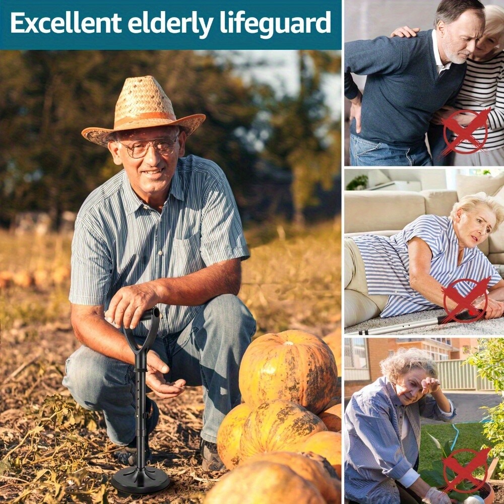 5 - Level Adjustable Aluminum Standing Aid for Seniors