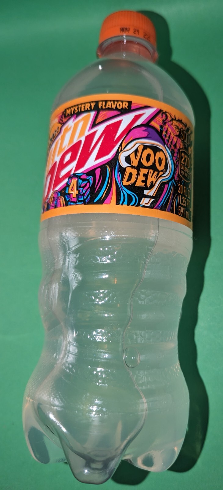 NEW SEALED Mountain Dew Voo Dew 2022 Mystery Flavor 20 Oz Bottle