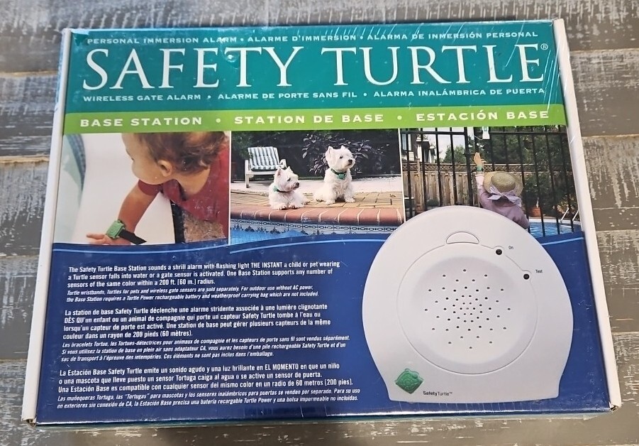 Safety Turtle Pool Immersion Alarm (Base Station Only) NEW SEALED