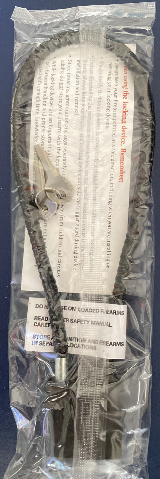 Gun Lock Ruger Firearm Gun Safety Cable Lock Brand New