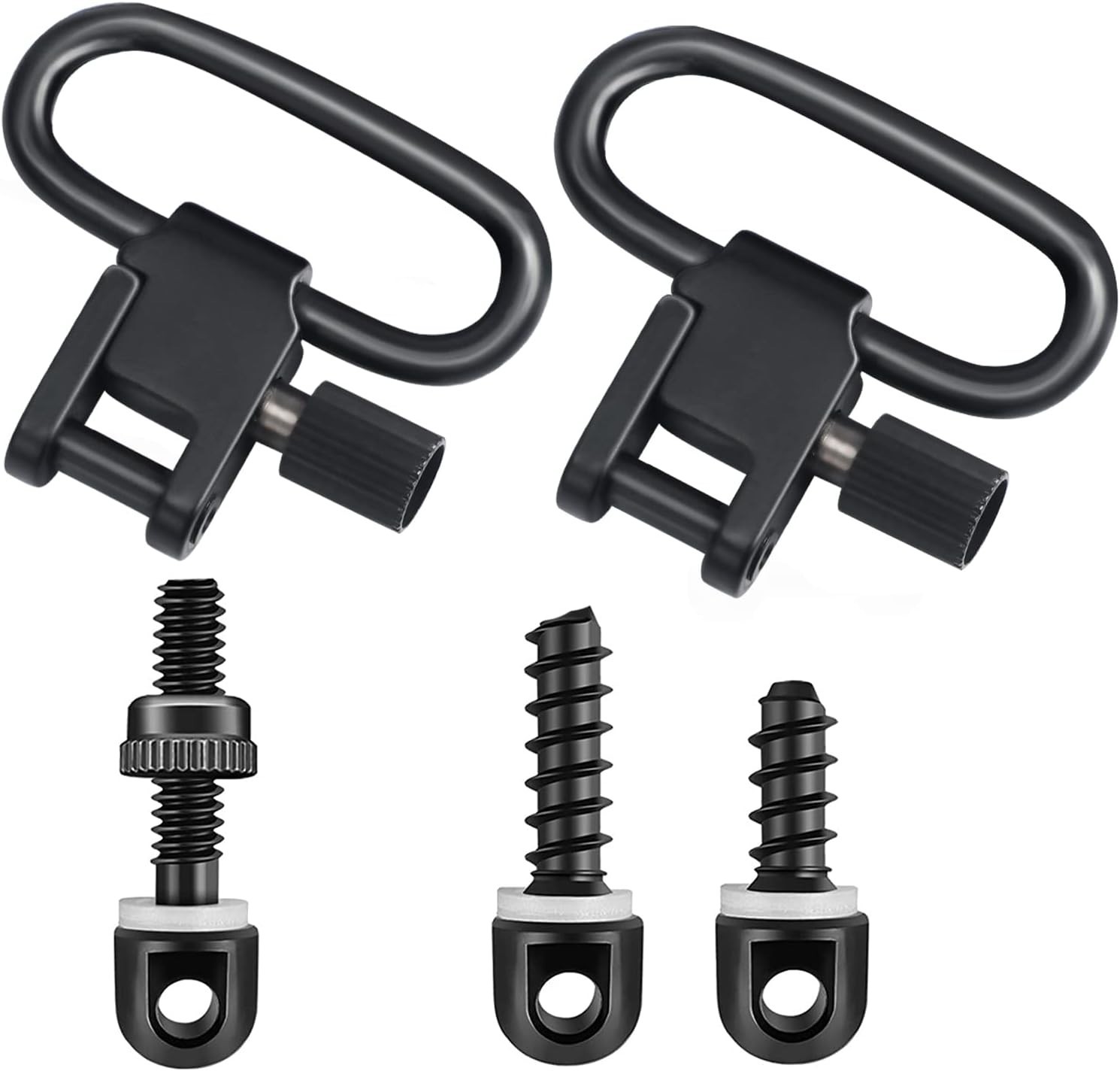 Sling Swivel Studs Set Wood Bolt Screw Studs Crossbow Sling Screw  +1 inch Mount