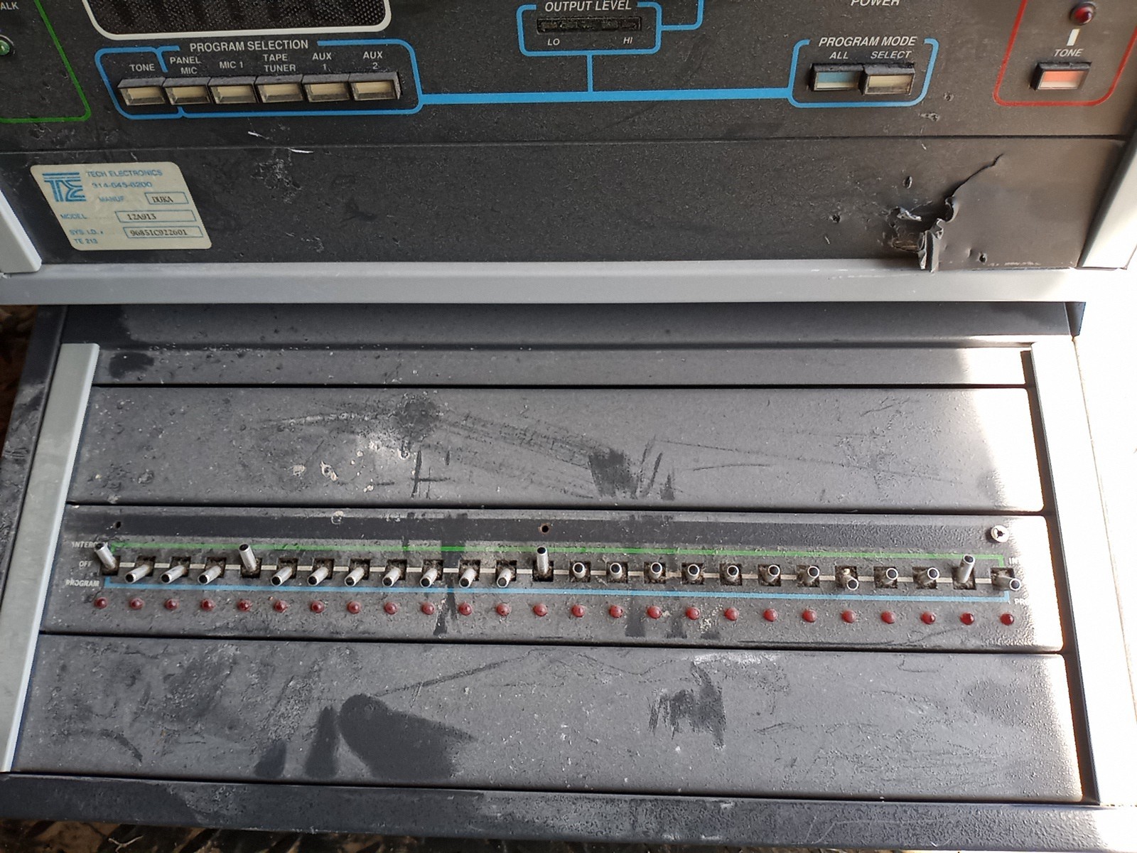 Dukane Compact 3200 Model 12A913 School Intercom System W/ Lathem Sonachron...