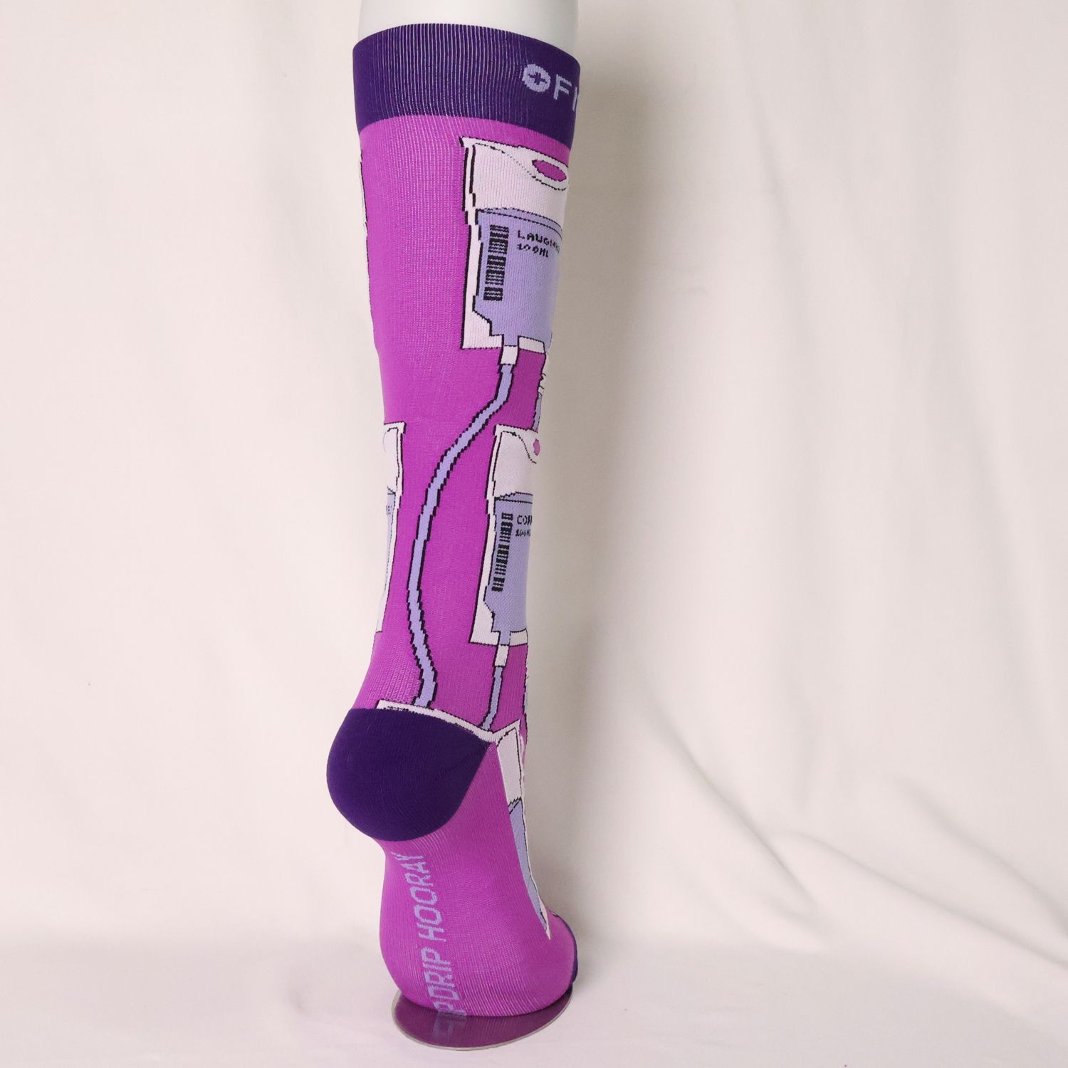 Figs Purple Compression Socks Size L