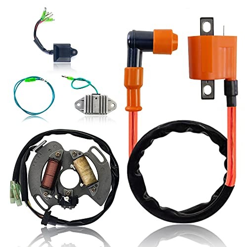 Ignition Coil Spark Plug CDI Box Voltage Regulator Rectifier Stator Kit For