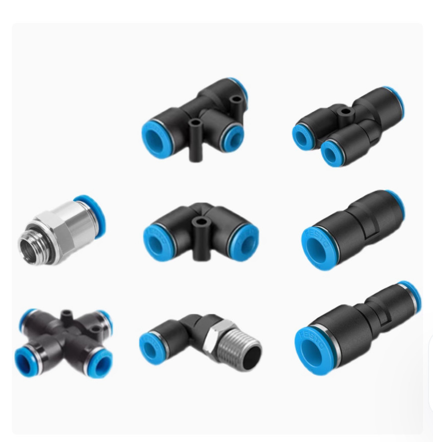 10PC NEW FESTO Gas pipe joint QS thread through QS-1/2-8 #LL