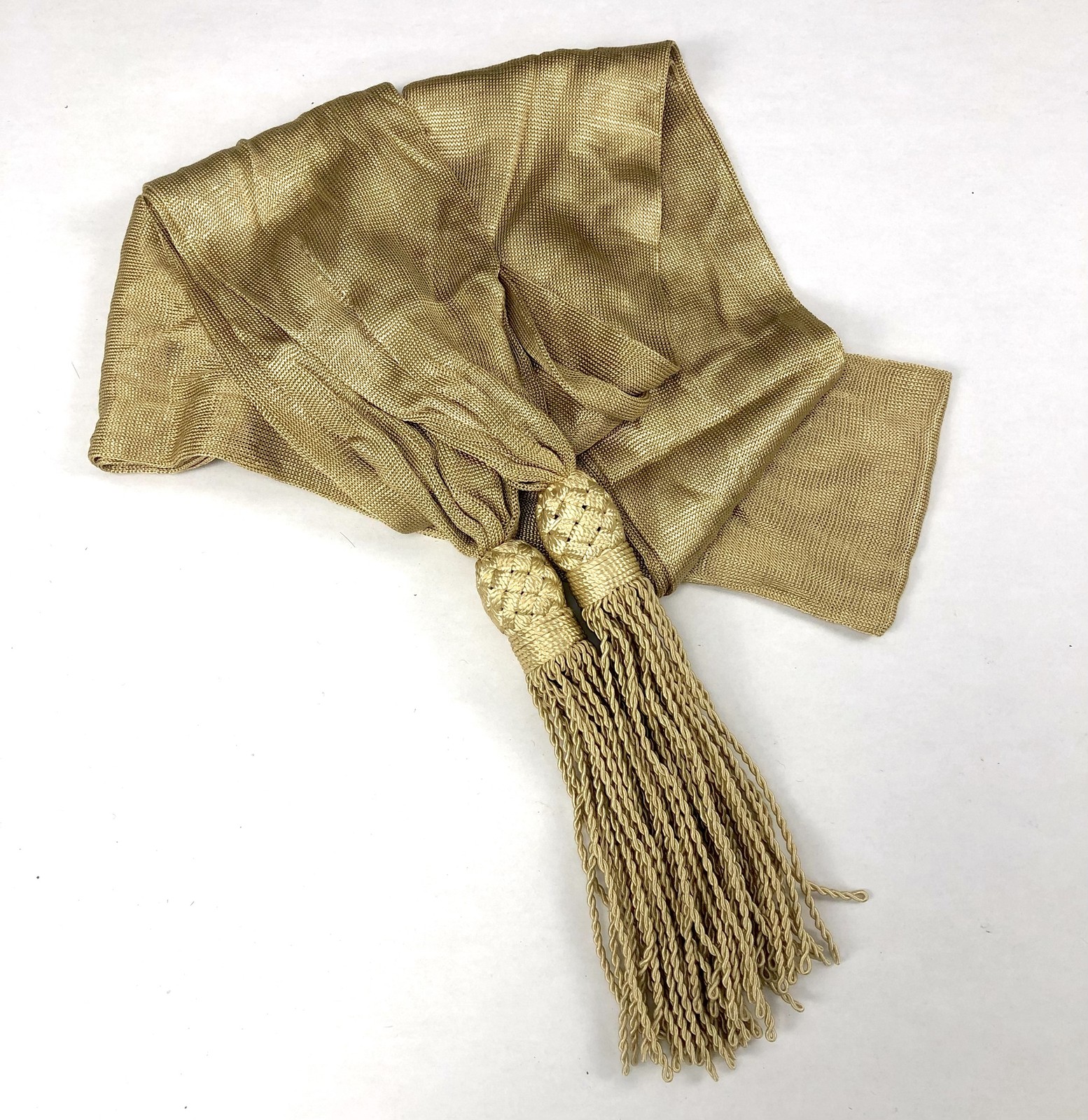 Buff Silk Sash - Civil War General Officers Sash