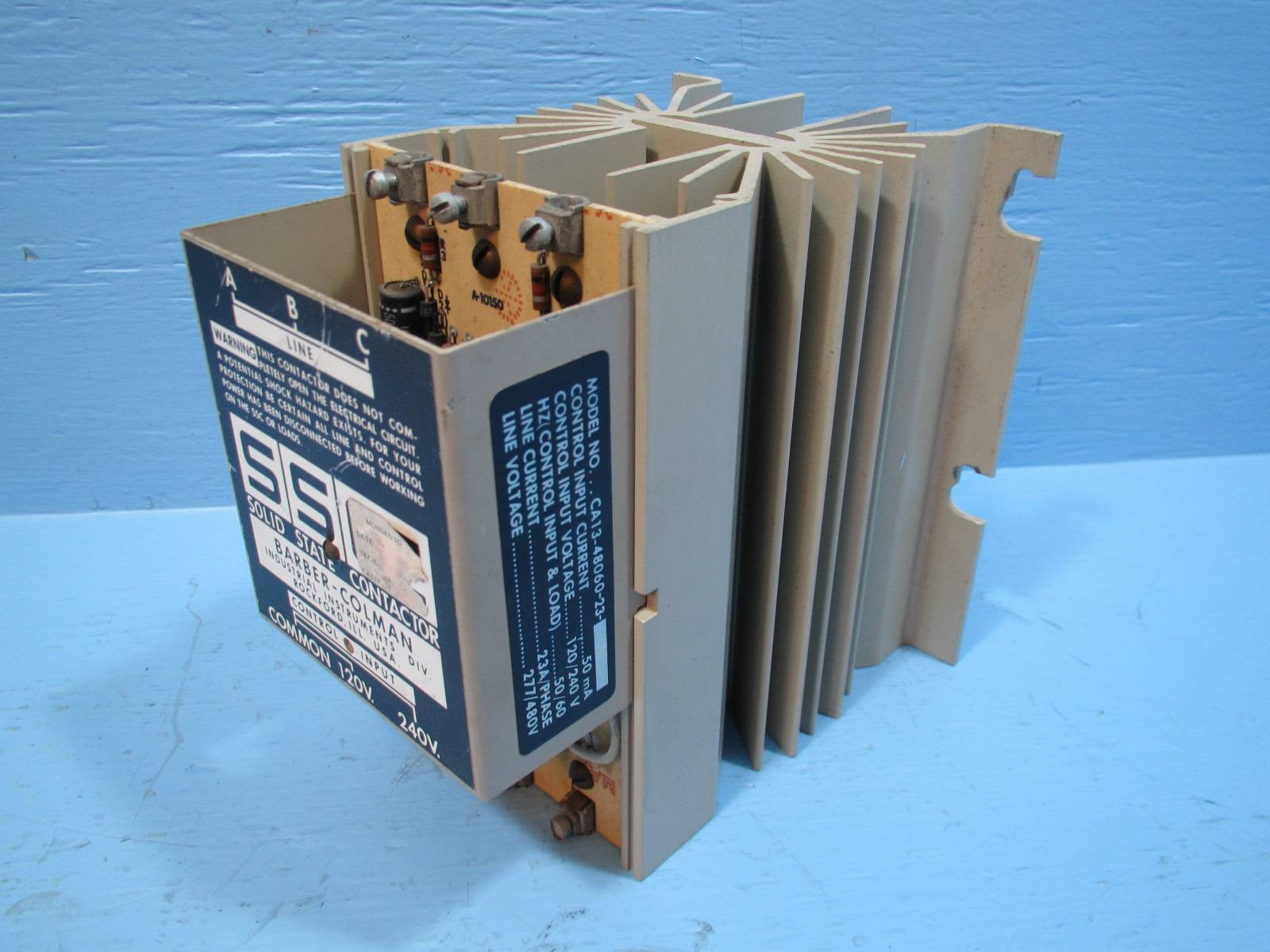 Barber Colman Solid State Contactor CA13-48060-23 SSC 120/240V 480V CA134806023