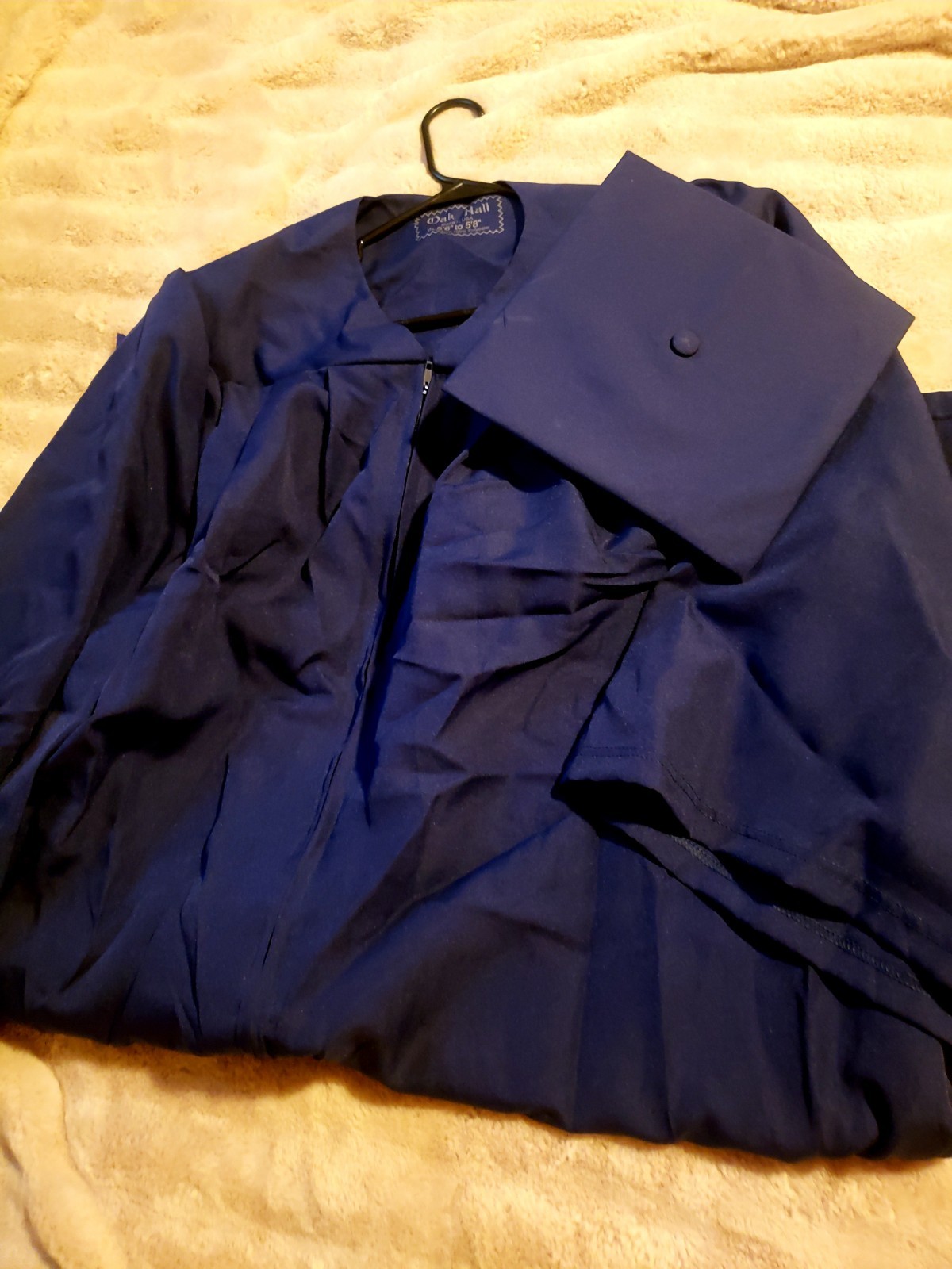 Oak Hall Graduation Cap and Gown Navy Blue 5’6 To 5’8