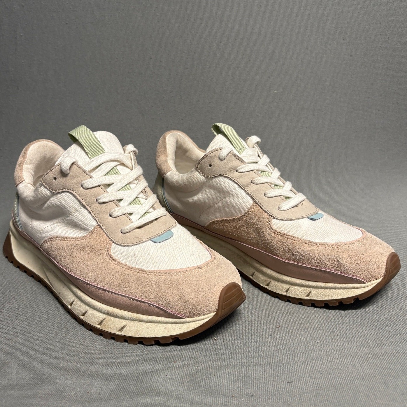 Madewell Kickoff Trainer Sneakers in Neutral Colorblock Leather Women's