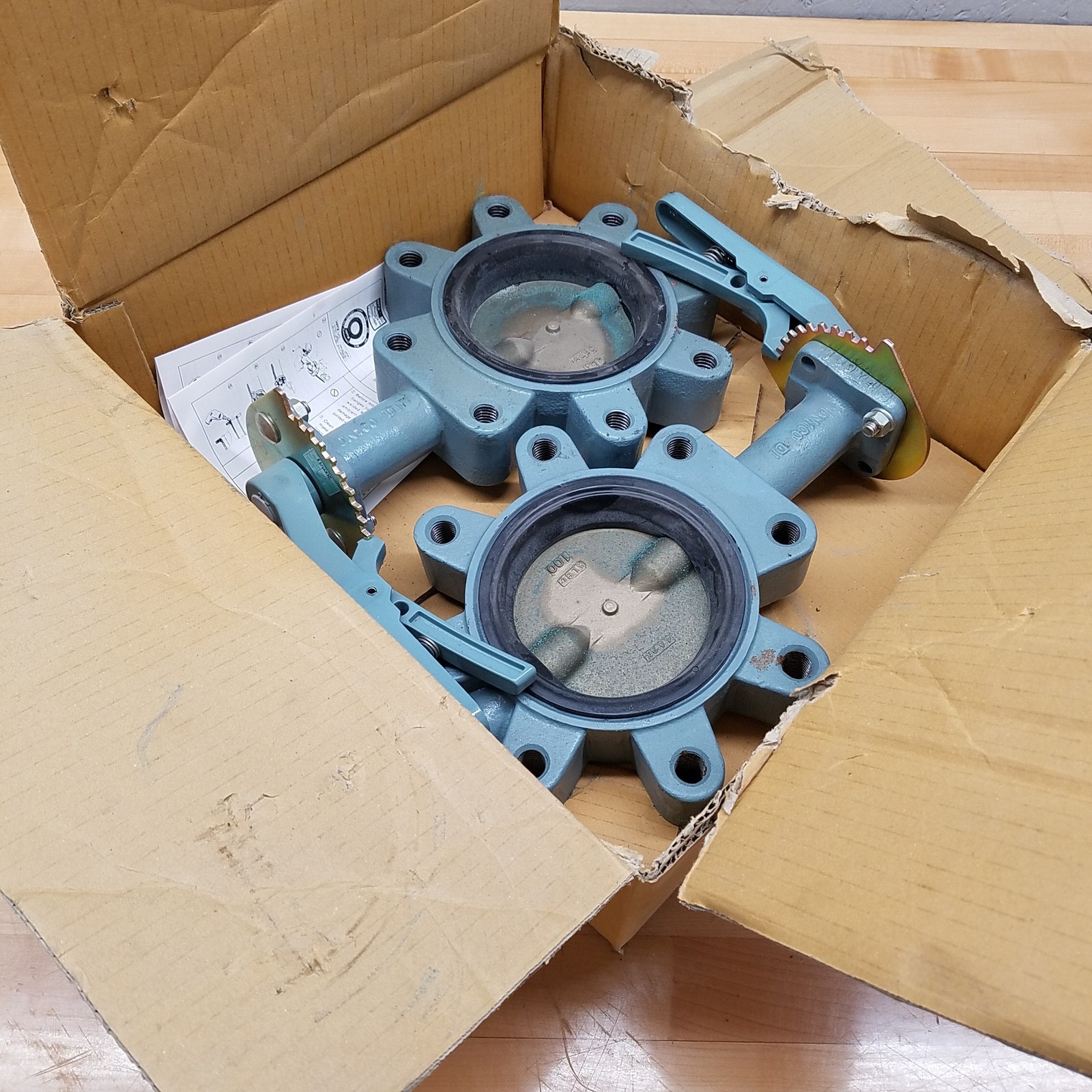 Kitz 250DJLAE 4" Butterfly Valve, Class 250, ALBRZ Disc, EPDM Seat, 6123EL