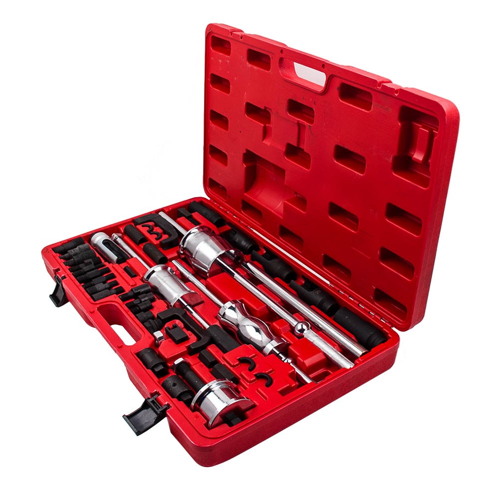 Auto Truck Diesel Injector Extractor Slide Hammer Puller Adapter Full Tool Sets