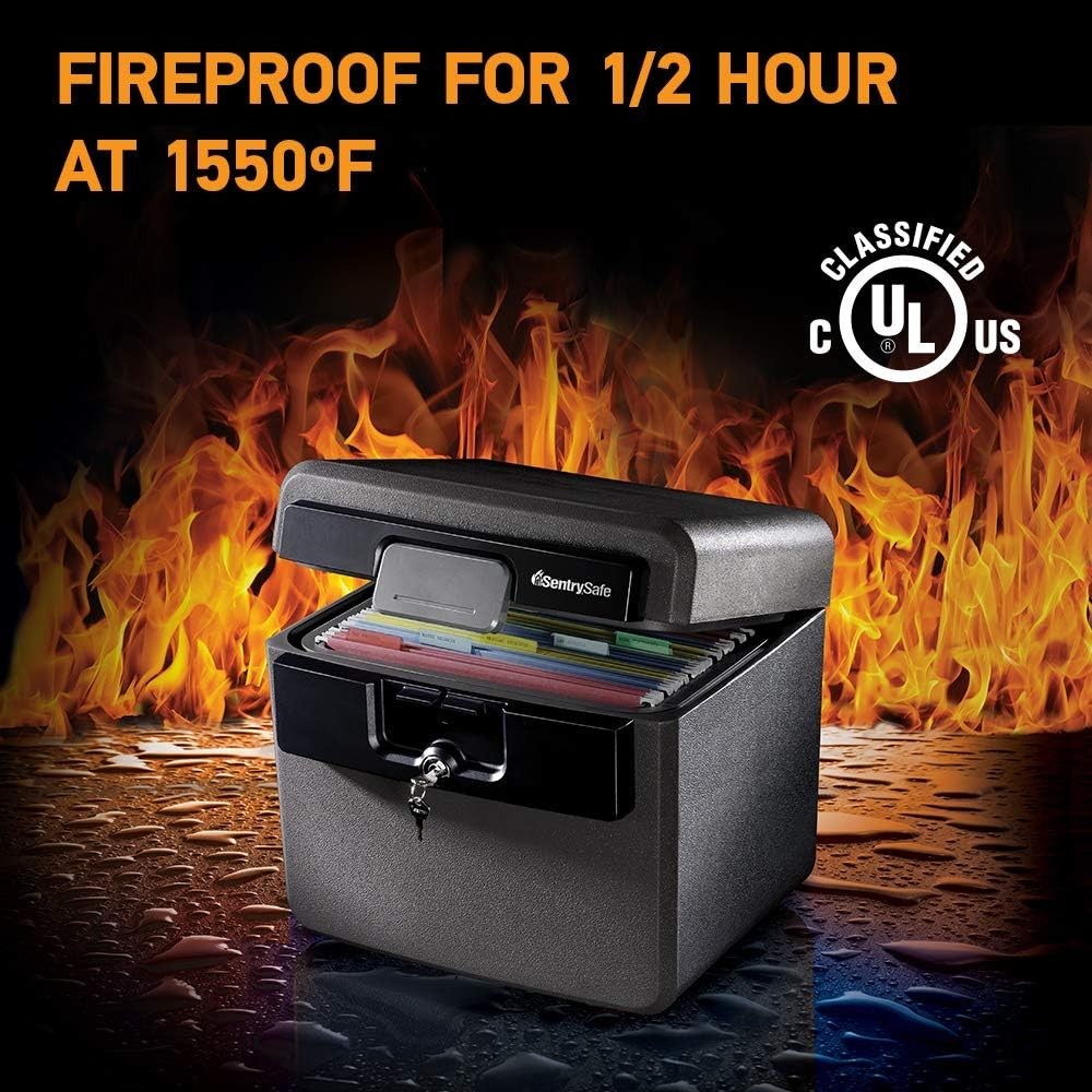 Fireproof Waterproof Safe Box 14.3 x 15.5 x 13.5 Inches