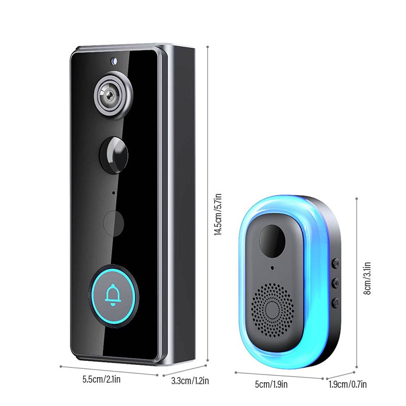 Wireless Smart Camera Doorbell Door Bell Phone Intercom Security WiFi Ring APP