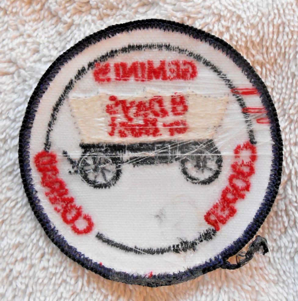NASA GEMINI 5 Cooper Conrad 8 Days or Bust 3" Patch Unused