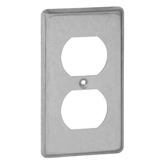 Steel City 58-C-7 1/2" Steel Handybox Cover for Duplex Receptacle
