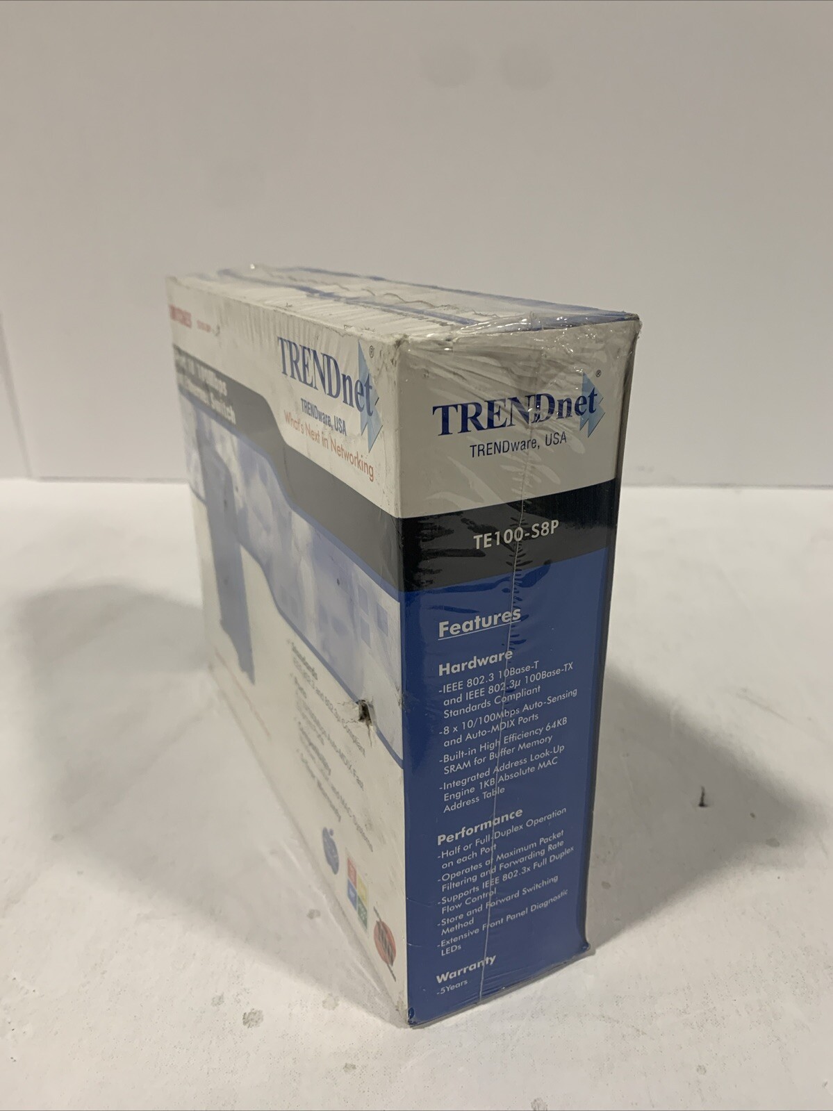 Factory Sealed - Trendnet TE100-S8P 8port Fast Ethernet Switch