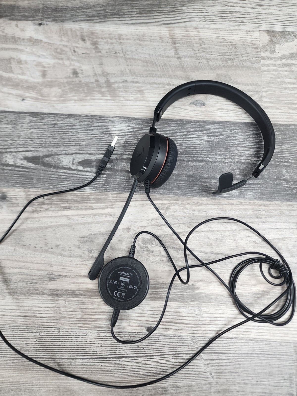 Jabra GN USB Evolve ENC060 Stereo Headset Black