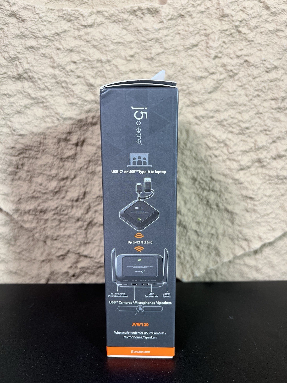 j5create JVW120 Wireless USB Extender Webcam Camera Mic Speaker Conference