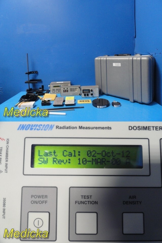 Inovision Dosimeter/KVP Reader 35050A W/ KVP Divider  Ion Chambers, Filter~36935