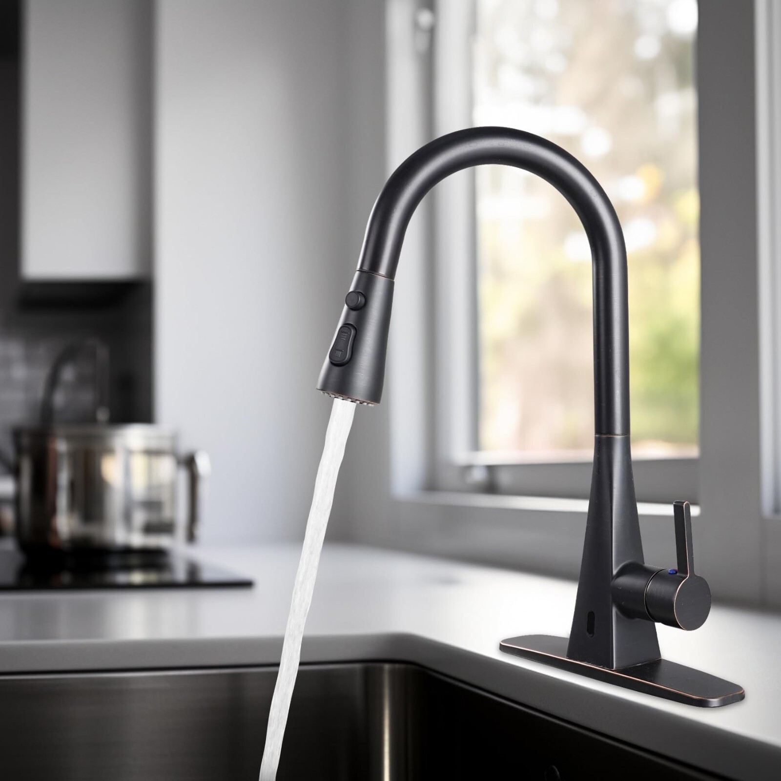 Metal Pull Down Kitchen Sink Faucet Head，Kitchen Faucet Head Replacement