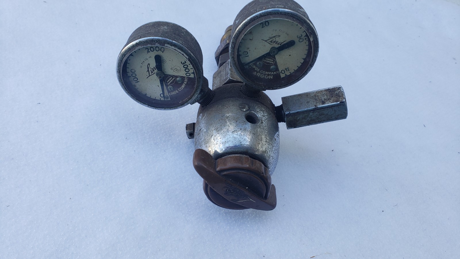 Vintage Linde Argon 2 Dial Regulator Might Work But Buy For Parts