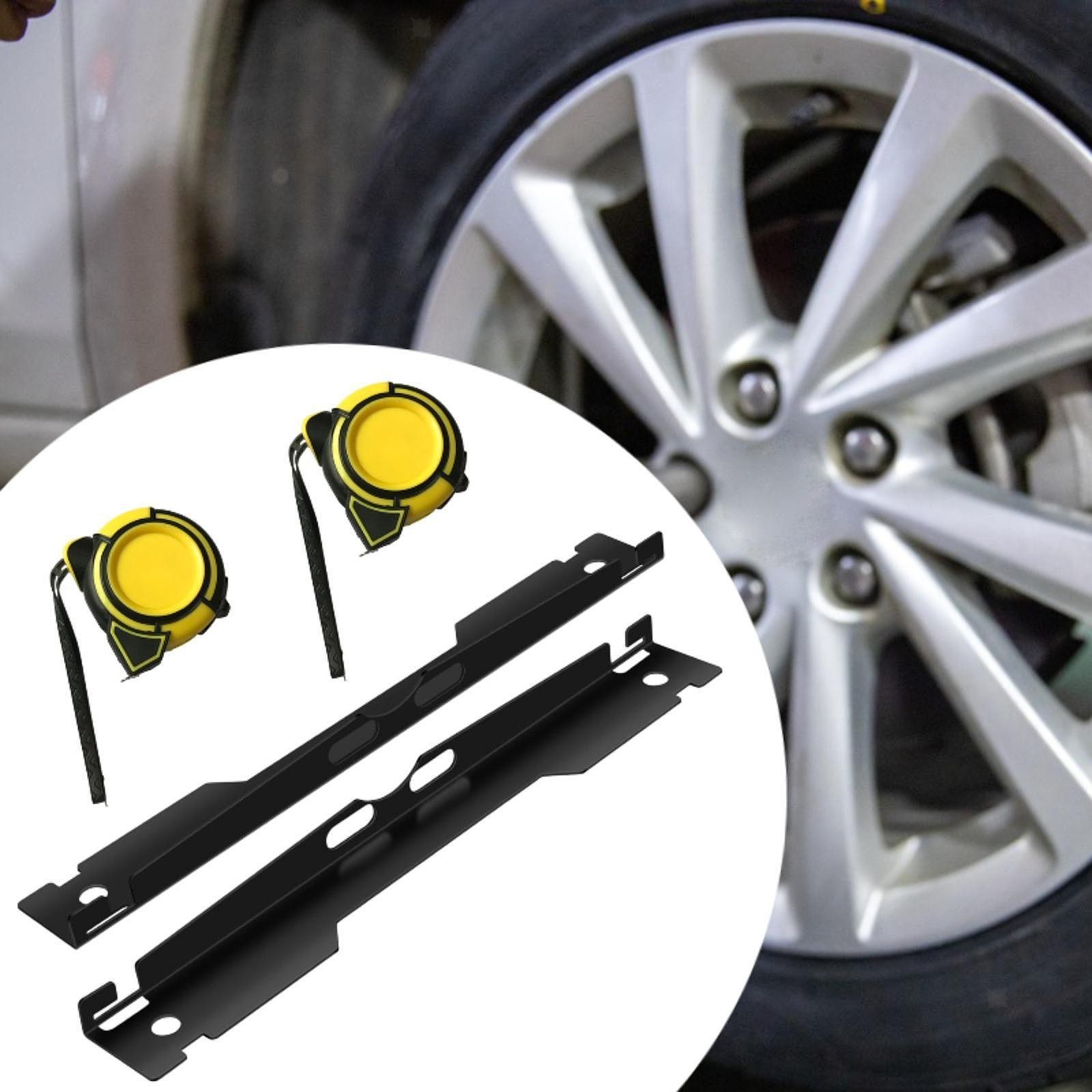 2Pcs Wheel Alignment Tool Toe Alignment Plate with Tape Spare Parts High