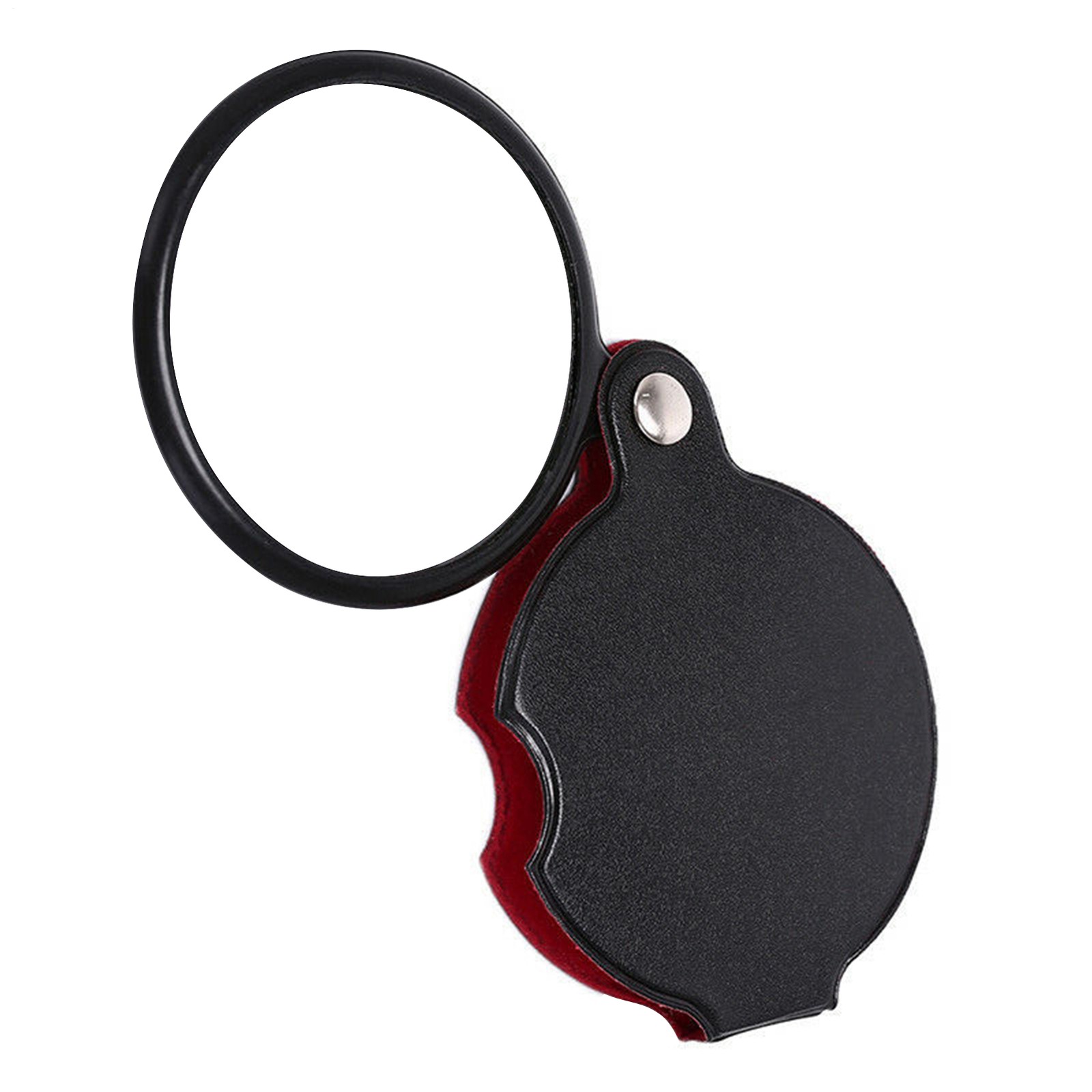 10X Mini Folding Magnifying Glass 50MM Optical Magnifier Pocket Reading Tool