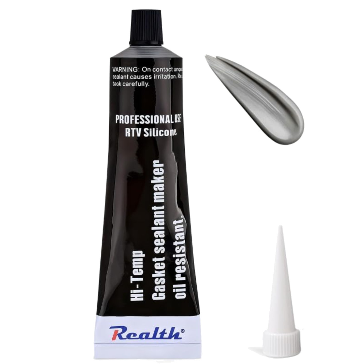 Silicone Gasket Maker Grey 3.53 Oz High Temperature RTV Sealant