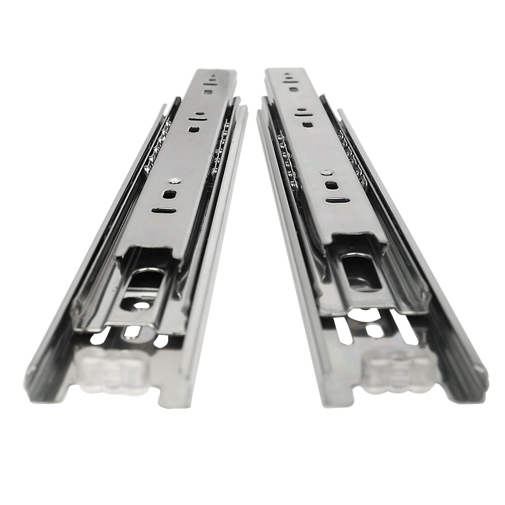 5 Pair Heavy Duty Drawer Slides Rail Full Extension Ball Bearing w/ Lock 14"-24"