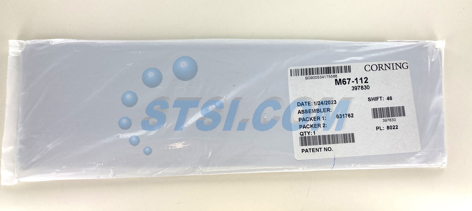 Corning Splice Tray, Heat Shrink Fusion Splices, Long, 0.2-in 24 F M67-112 ~STSI