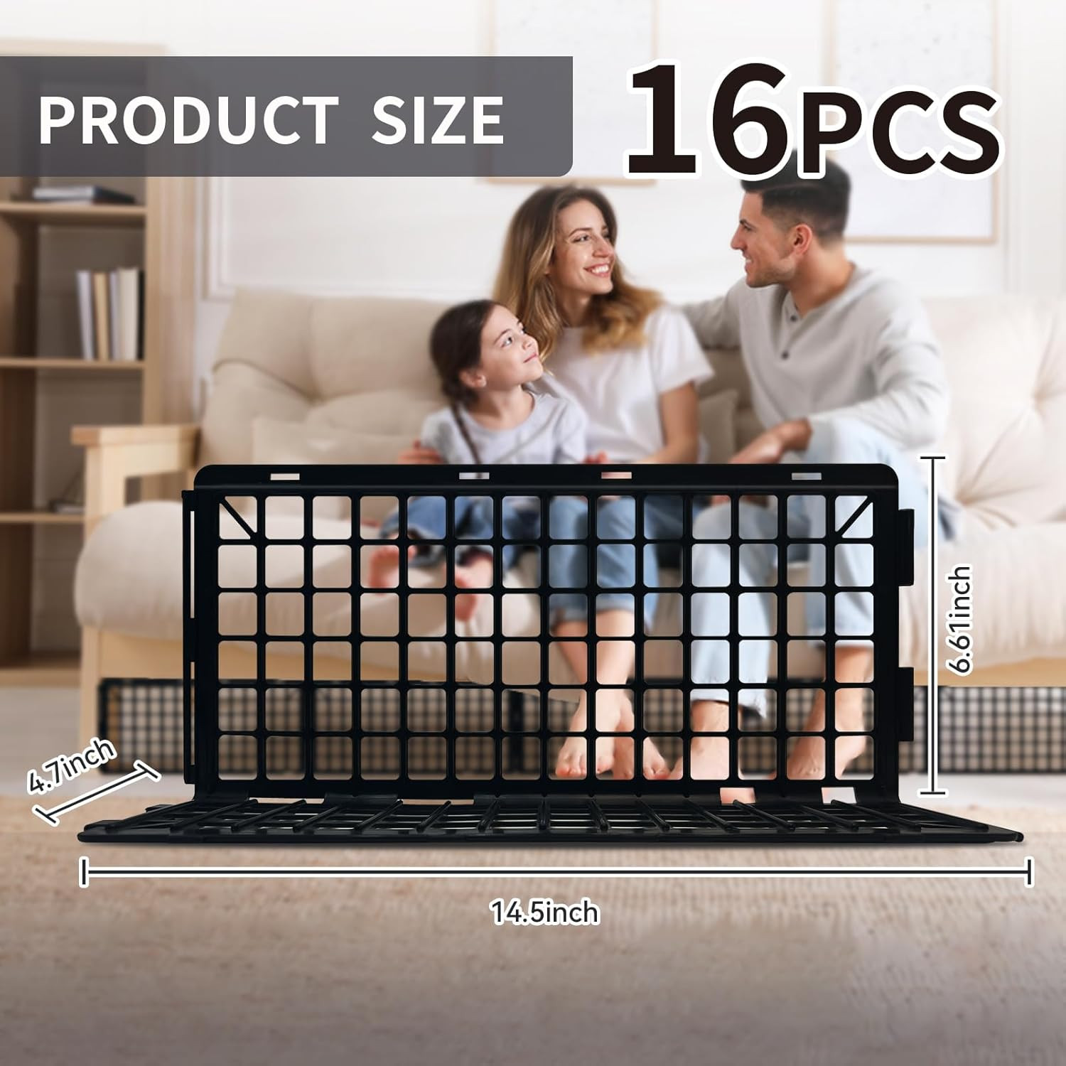 16 PCS under Couch Blockers for Bed Couch Furniture underneath Stop from Getting