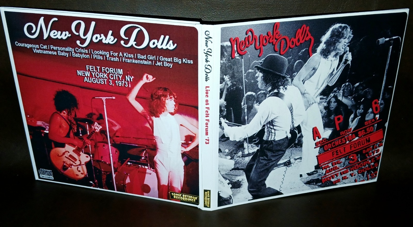 The New York Dolls Felt Forum 73 Gate Fold CD SET NEW