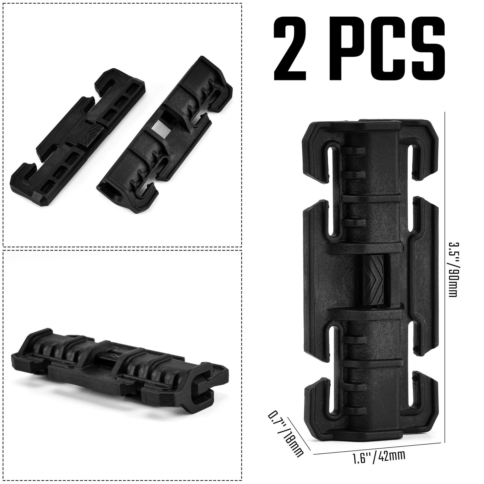 TACTICAL_GEEK TGCodeG6 Quick-Release Connect Buckles, No-Sew, Easy to Operate...