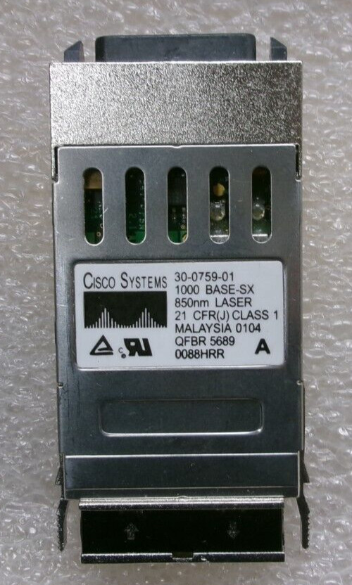 Cisco Systems 30-0759-01 Transceiver Module 1000 Base-SX QFBR 5689 0088HRR #722O