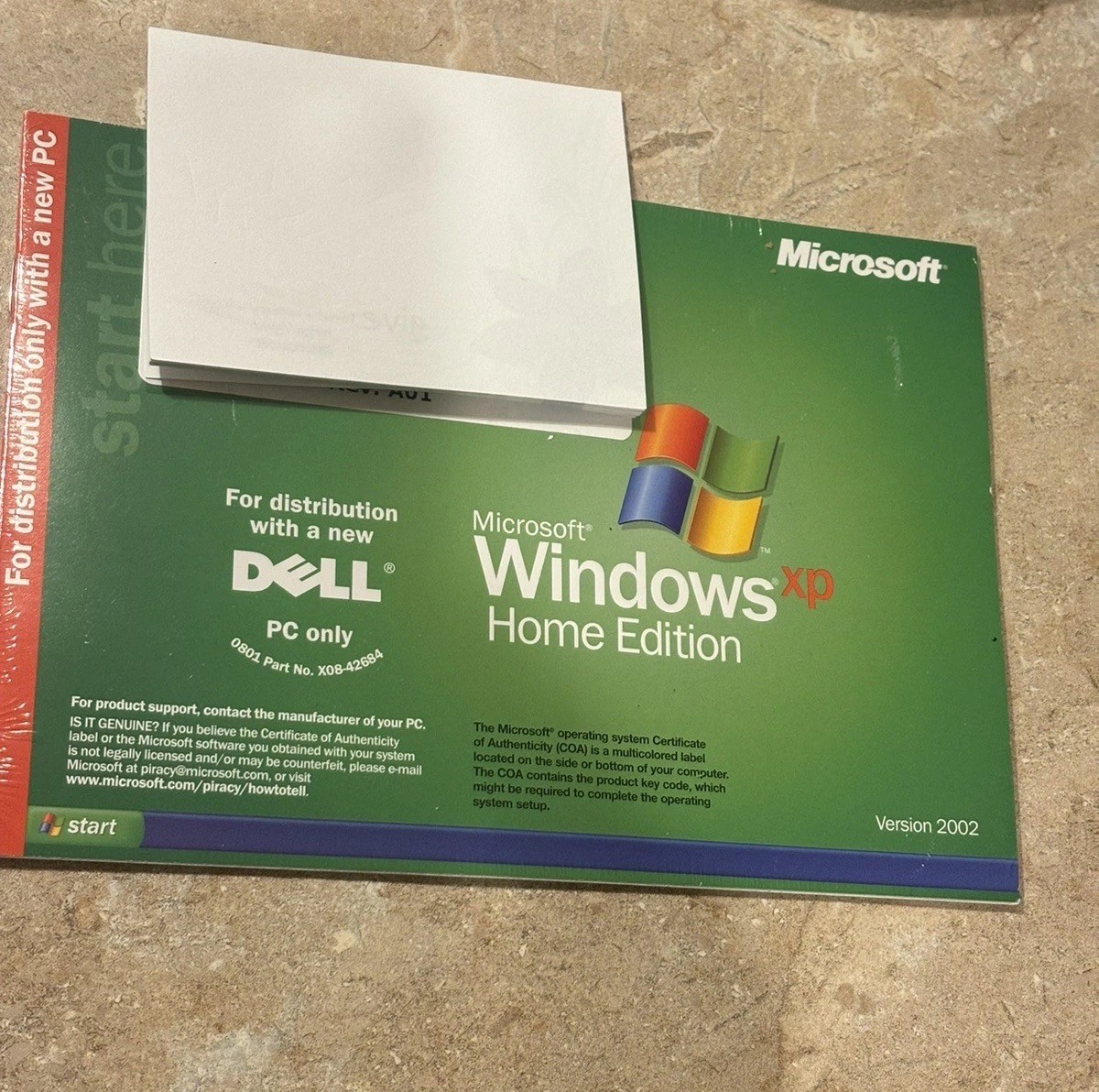 SEALED NEW Microsoft Windows XP Home Edition Version 2002