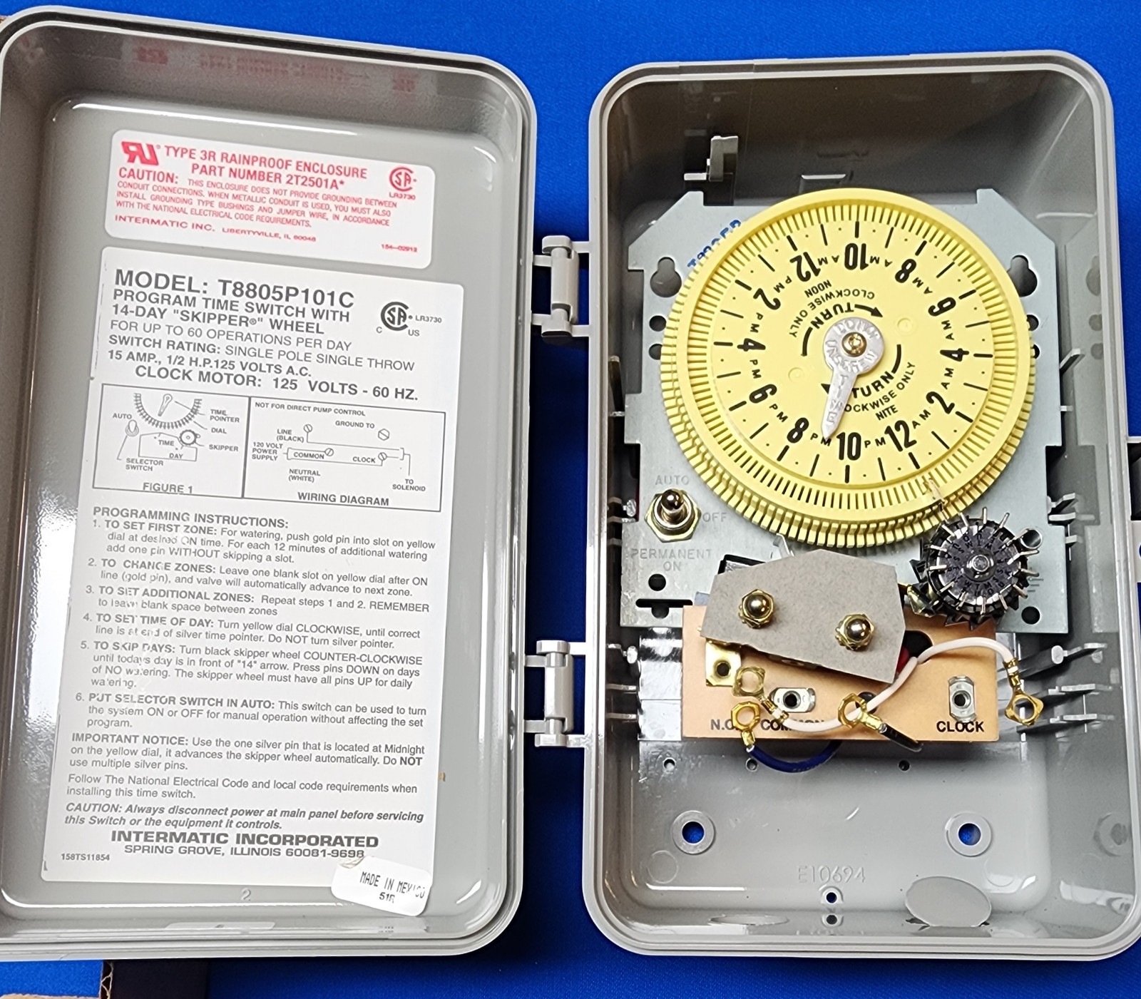 Intermatic T8805P101C Series Automatic Sprinkler Timer for Irrigation