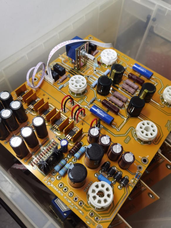 1X  Tube Preamplifier Board Kit With PSU Board for AE-1 Preamp HiFi Diy 6SN7